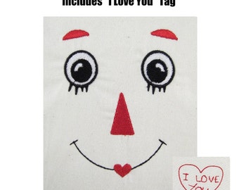 INSTANT DOWNLOAD Raggedy Ann Face Redwork Machine Embroidery Designs - Fits 4x4 Raggedy Ann & Andy