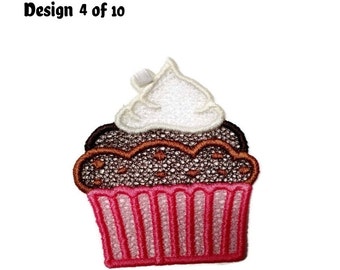 FSL Ornament Cupcake Design  - 1 ITH Free Standing Lace Design - Cupcake ornament Machine Embroidery Design Pattern