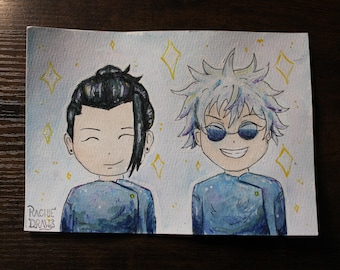 Anime 5x7 Gouache Painting