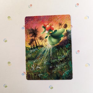 Handbemalte Lilligant Pokemon Karte