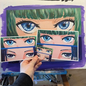 Anime Eyes 4x6, 5x7, 8.5x11 Prints