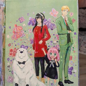 Anime Acrylic Painting on 9x12&quot; Panel