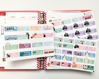 52 Wedding Planning Set with option to customize for Erin Condren Life Planner and Plum Paper Planner!