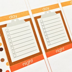 16 Clipboard To-Do list with Checkbox / Heart Stickers! Free CUSTOMIZATION! Perfect for your Erin Condren Life Planner!