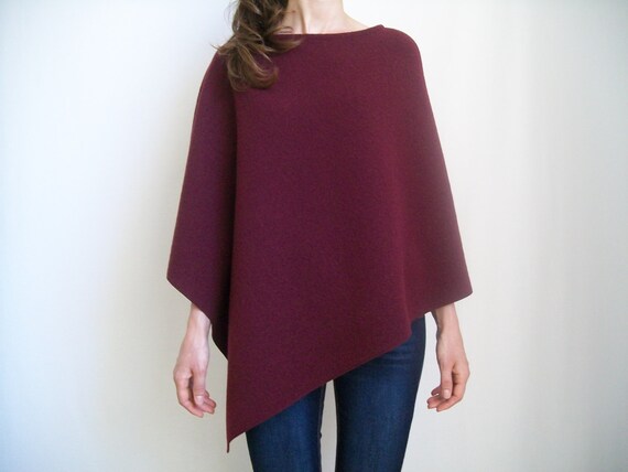 wool poncho sweater