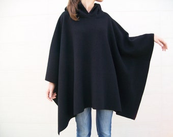 plus size wool cape coat