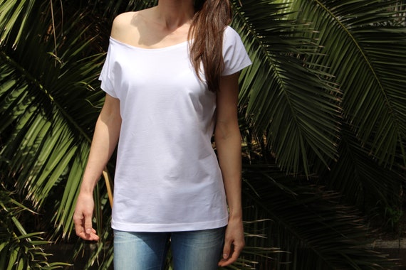 slouchy off shoulder top