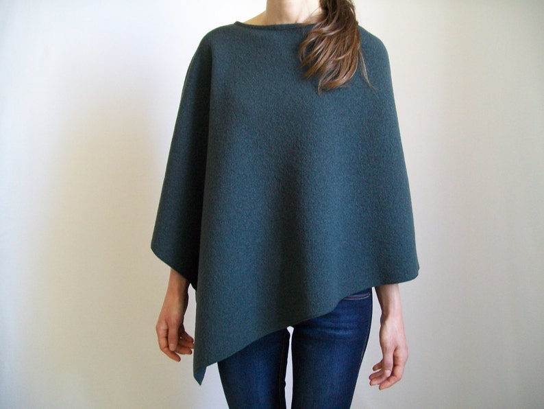 100 MERINO WOOL PONCHO / Lambswool Sweater / Poncho Wrap / Etsy