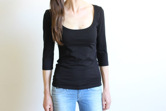 very deep neck tops