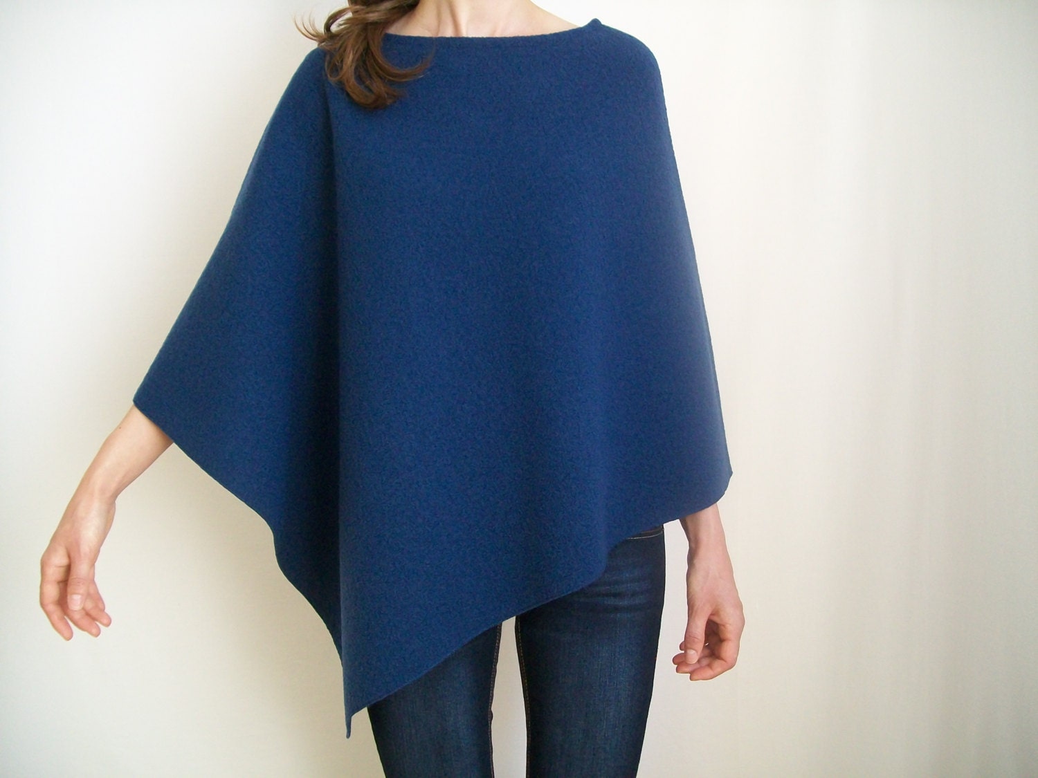blue wool cape