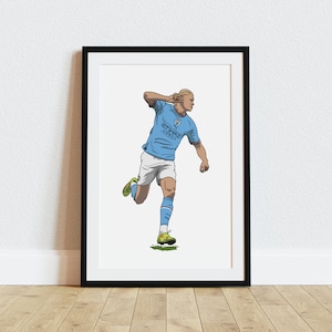 Erling Haaland Poster Man City Instant Download