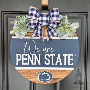 We Are Penn State Door Hanger | Penn State Sign | We Are Sign | Penn State Football | Nittany Lions Sign | PSU | Penn State Merch | WE ARE