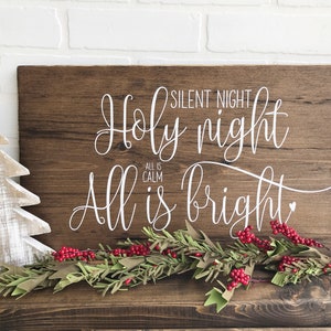 Silent Night, Holy Night, All is Calm, All is Bright (20&quot; x 11.25&quot;)