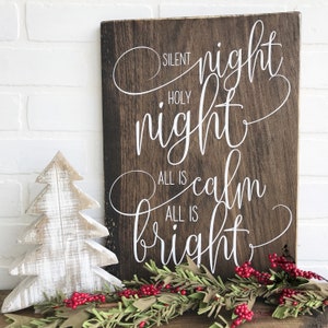 Silent Night, Holy Night, All is Calm, All is Bright (16&quot; x 11.25&quot;)