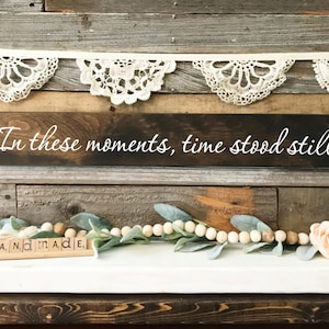 Birth Stat Wooden Sign: New Mom Gift