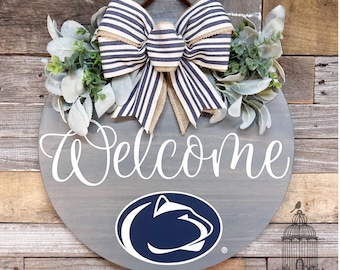 Penn State Welcome Door Hanger: Officially Licensed Nittany Lions Sign