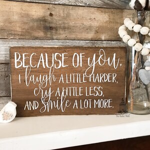 Friendship Wood Sign: Rustic Home Decor (12" x 7")
