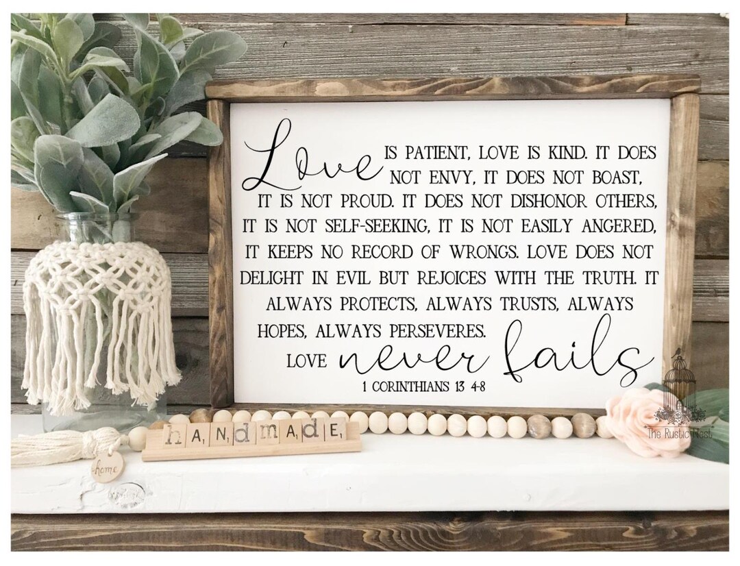 Love is Patient Love is Kind | Love Never Fails | 1 Corinthians 13 ...