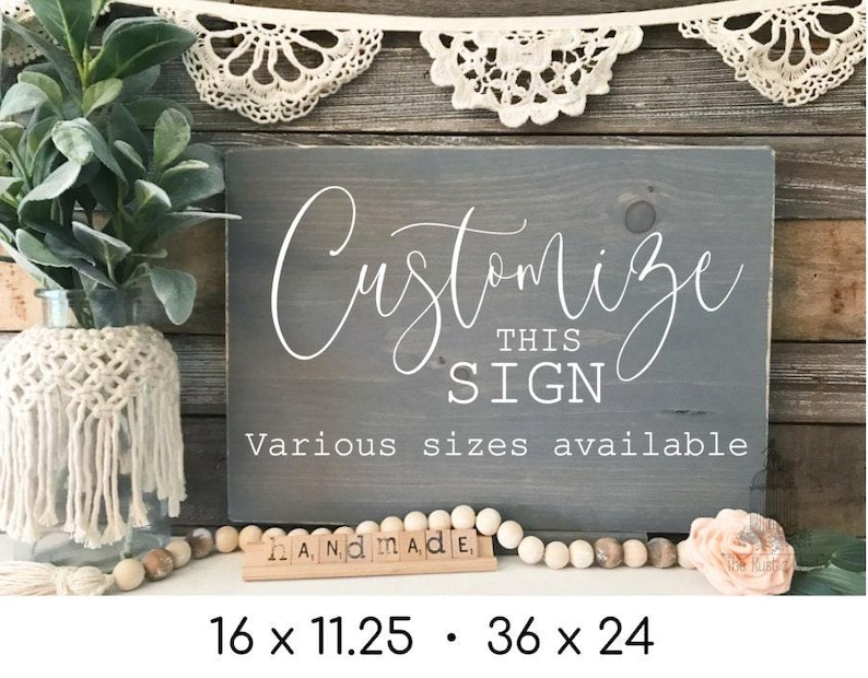 Custom Wood Quote Sign: Personalized Rustic Decor - Etsy
