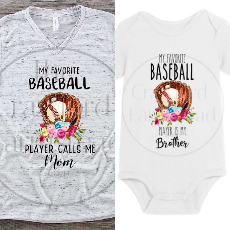 Calls Me Mom MTO Baseball Sister Baseball My Favorite Baseball Player Mommy and Me Mom of Boys Baseball Mom Mommy and Me Shirts