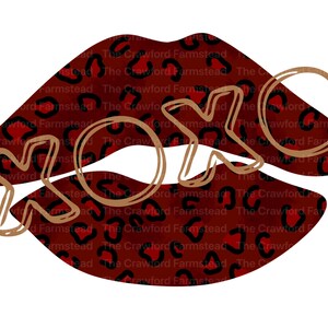 tshirt design, handmade gift digital design, Leopard lips digital file, xoxo png, Valentines Day PNG, Valentines Day artwork, Valentines Day