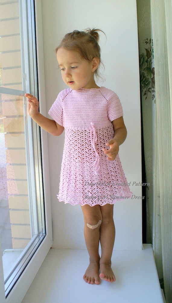 Crochet Pattern Baby Girl Summer Dress | Etsy