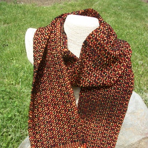 Woven scarf, woven cotton scarf, handwoven cotton scarf, woven summer scarf, woven scarf with fringe