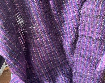 Handwoven Wool Blanket, handmade blanket, woolen throw, woolen shawl, wool lap blanket