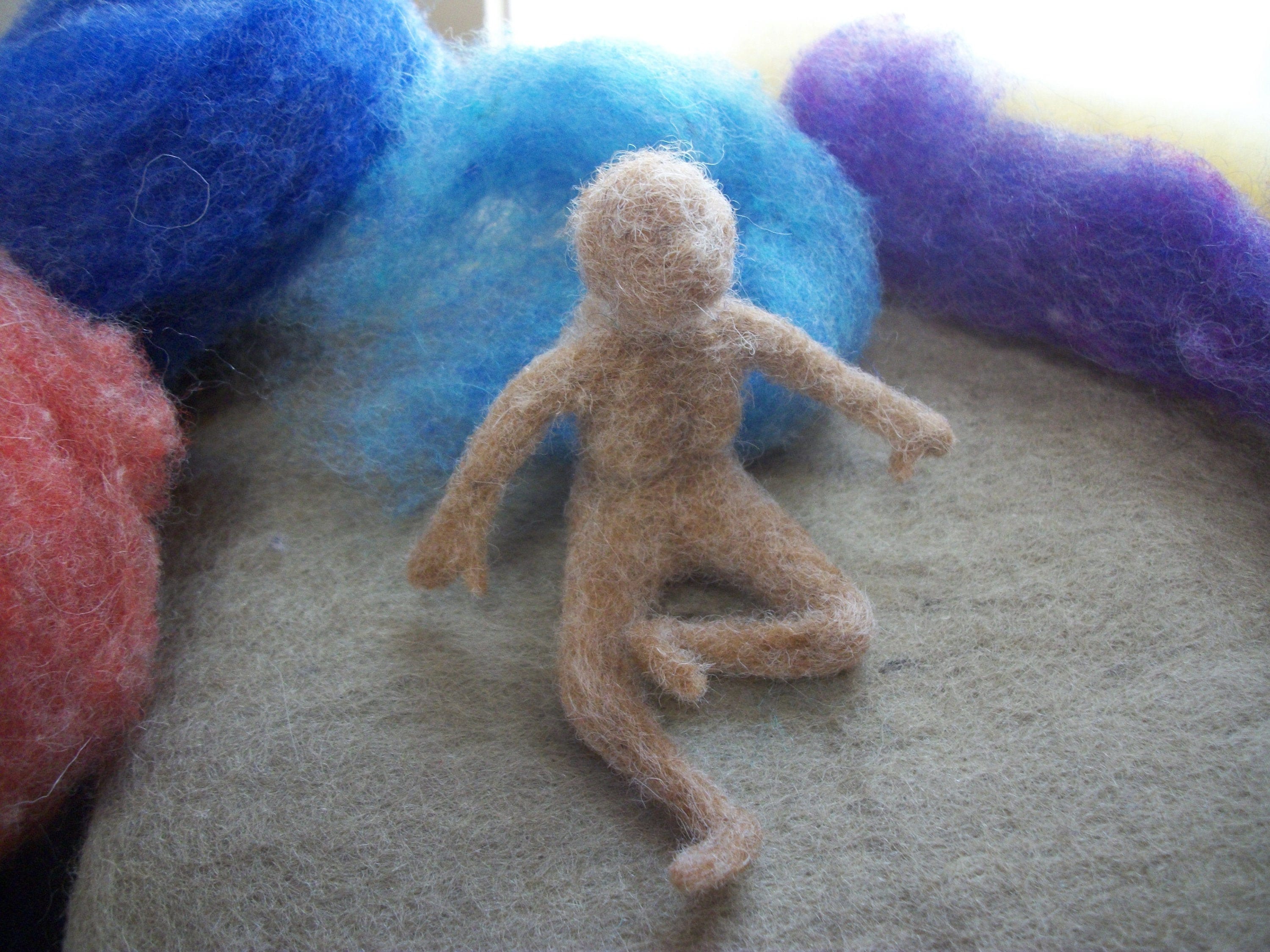 Needle Felt Yoga Woman, Felted Person, Felted Yoga Person Etsy UK
