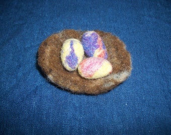 Needle Felt Easter eggs, Easter eggs, Mini Easter eggs, multicolor Easter eggs