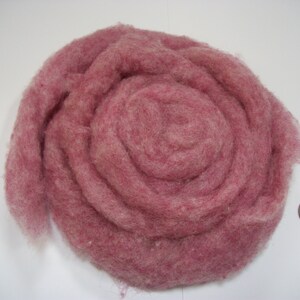 Needle felting roving, needle felting wool roving, roving for needle felting, needle felting fleece, Burgundy Heather roving, 1 oz.