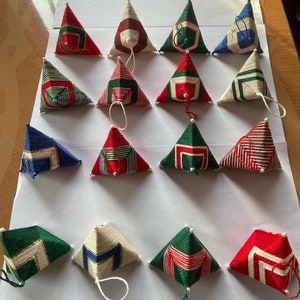Christmas ornaments, 3D ornaments, cotton ornaments, Handmade