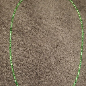 Beaded necklaces seed bead 11 mm beads barrel clasp 20-21 inches round neck choose color from drop box beaded necklace.
