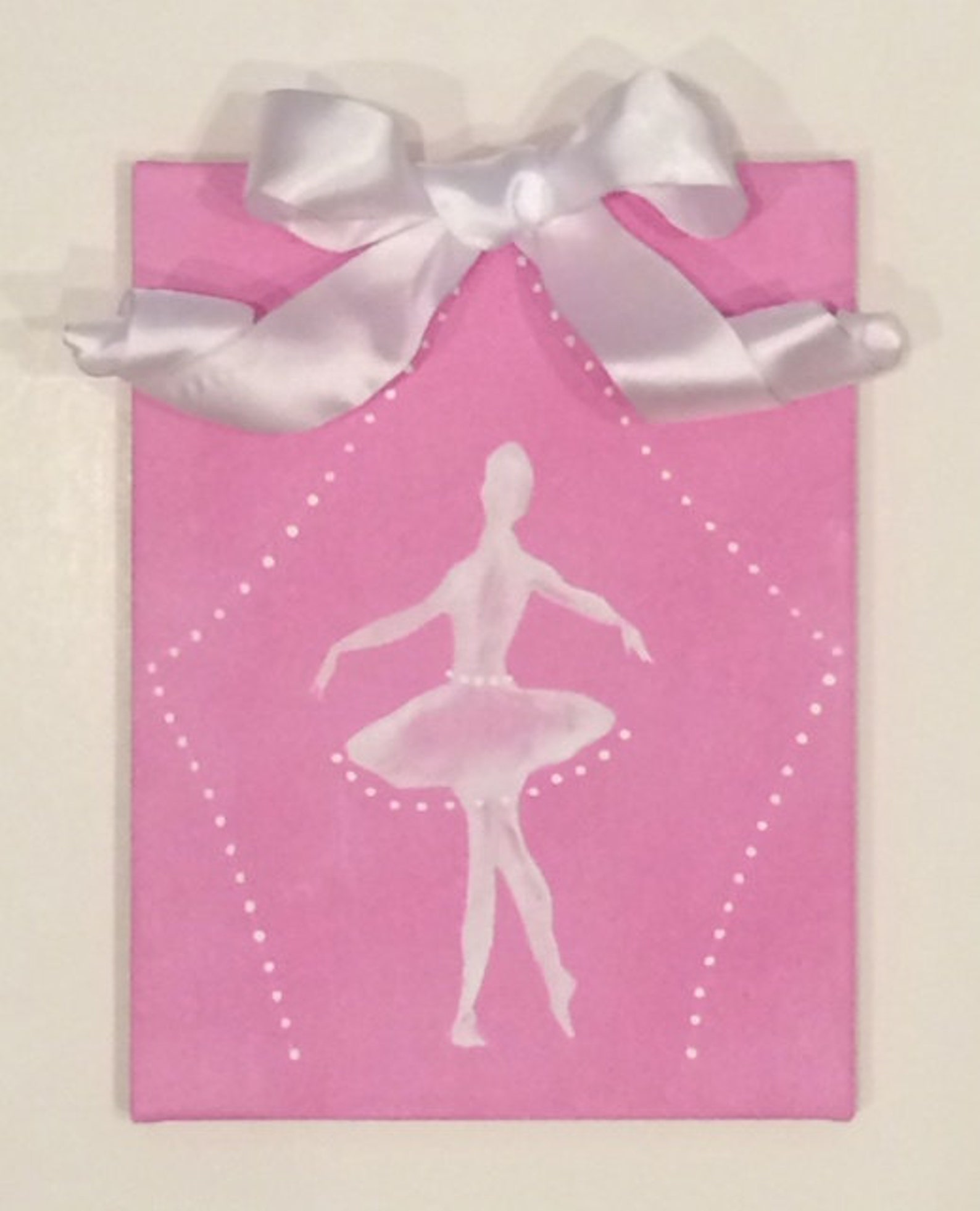 9x12 ballet canvas, ballerina art, ballet art, canvas art, girls room decor, pink girls room, dance art, ballet art, girls rooms