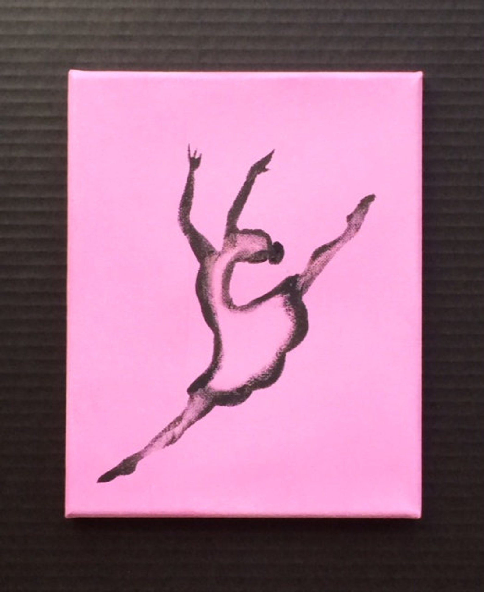 ballet art, ballerina art, original canvas art, girls room, dance art, dance studio art, girls pink rooms, dance gifts, dancer a