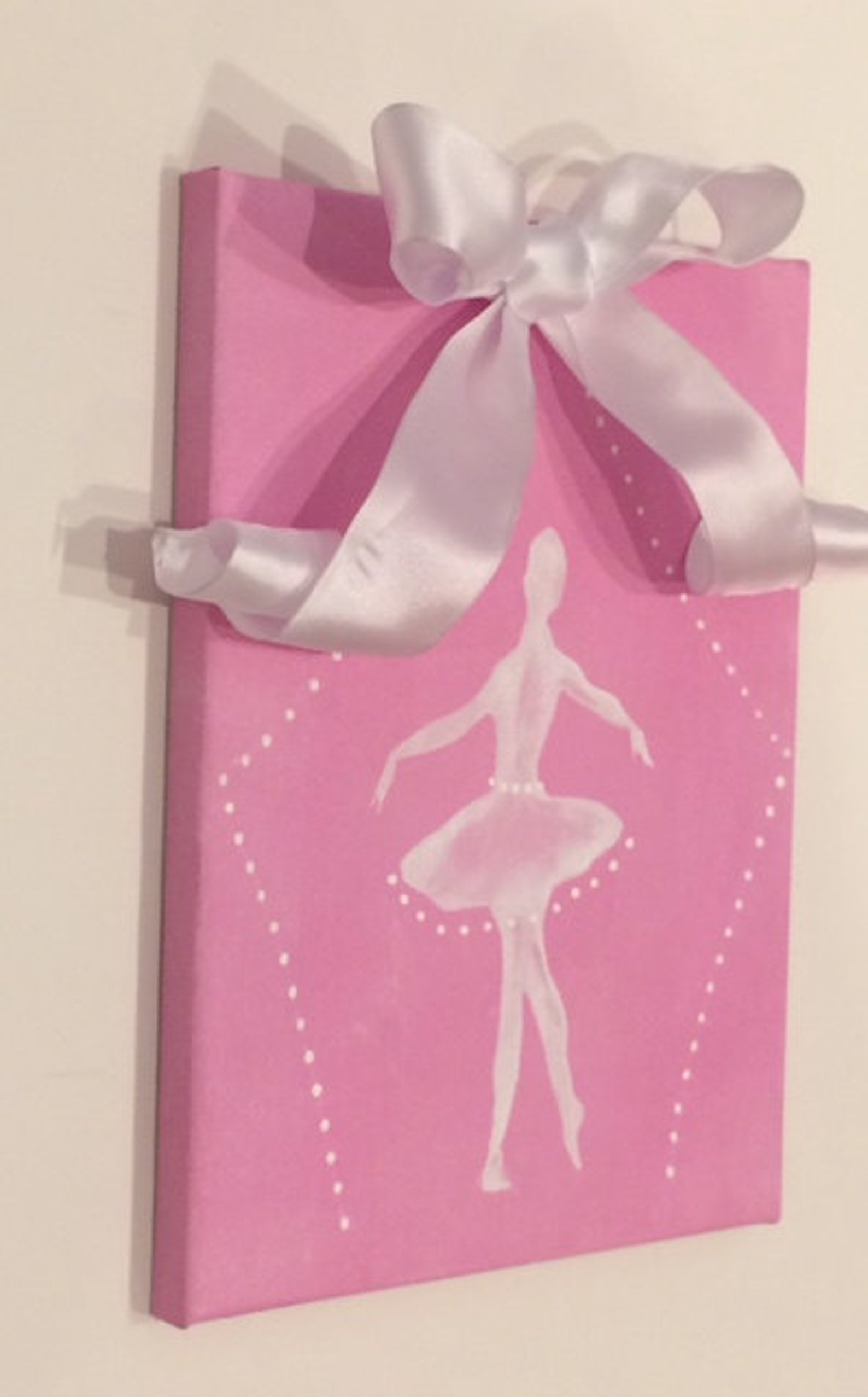 9x12 ballet canvas, ballerina art, ballet art, canvas art, girls room decor, pink girls room, dance art, ballet art, girls rooms