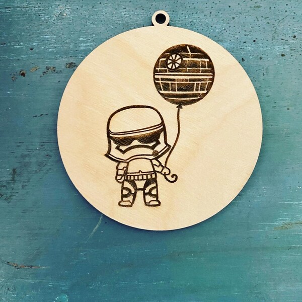 Stars Wars Storm Trooper Laser Engraved Ornament