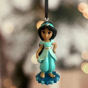 Young Princess Jasmine from Disney&#39;s Aladdin Christmas Ornament.