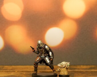 Friday Sale!! Mandalorian & Child Ornament Set