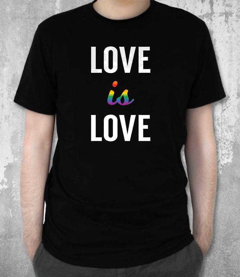 Love is Love Shirt LGBT Clothing Gay Pride Lesbian Gift | Etsy