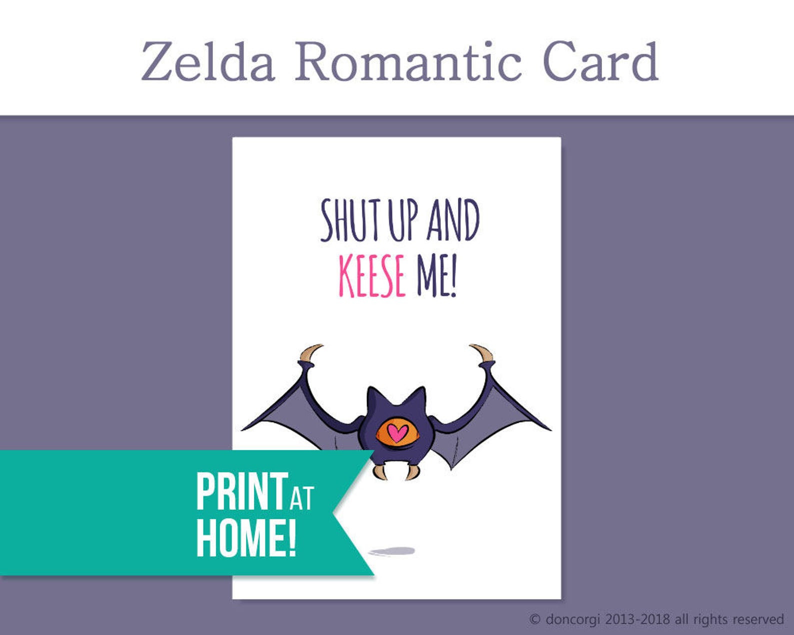 Printable Legend Of Zelda Valentines Card Valentines Day Card Printable Valentines Card Breath