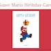 Printable Super Mario Birthday Card | Greeting Cards | Digital Card ...