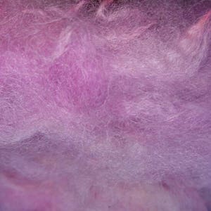 Soft alpaca fleece, yellow, peachy, red, pink, purple, blue, turquoise, green for needle felting, wet felting, spinning, DIY craft wool. image 9