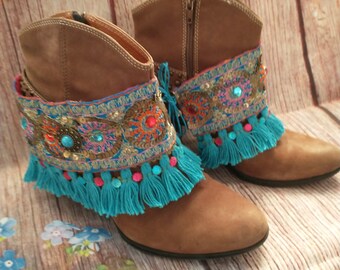 boho boot cuffs