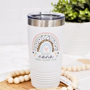 Blessed Nana - Gift for Grandma from Grandchildren - Mother's Day Gift - Custom Printed Tumbler