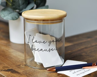 Reasons Why I Love You, Date Night Jar, Long Distance Relationship Gift for Boyfriend