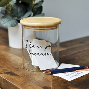 Reasons Why I Love You, Date Night Jar, Long Distance Relationship Gift for Boyfriend