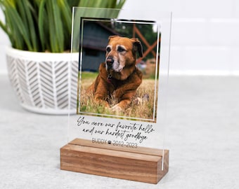 Custom Pet Memorial - Dog Memorial Gift - Personalized Pet Loss Keepsake - Dog Photo Print