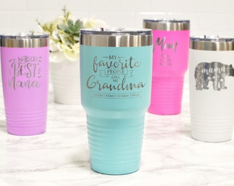 Personalized Tumbler for Mom - Gifts for Grandma - First Mothers Day - Custom Tumbler - Grandma to Be - Gift from Kids - Grandchild Gift