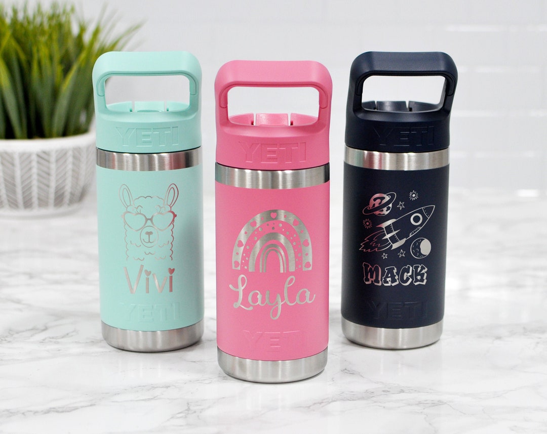 Custom kids YETI Rambler Jr., Laser engraved Kid's Tumbler – Four One Living